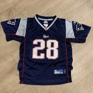 NFL Reebok New England Patriots Corey Dillon #28 Navy Blue Jersey Kids Large (7)